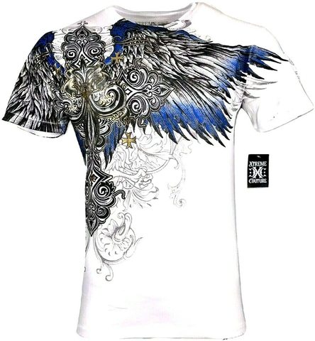 Xtreme Couture | Футболка мужская ENSIGN X1239I от Affliction белая перед