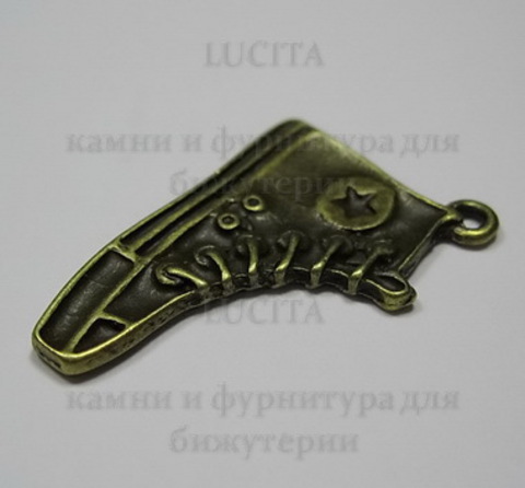 Подвеска "Кед"  32х20 мм (цвет - античная бронза) ()