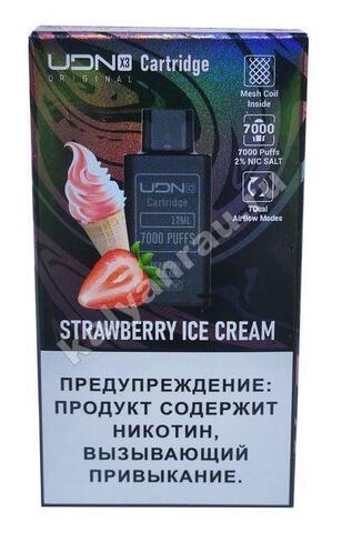 Картридж UDN X3 POD 7000 затяжек - Клубничное Мороженое