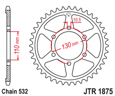 Звезда ведомая JTR1875-48