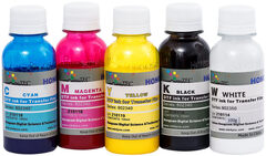 !Набор чернил DCTec текстильных DTF 5 цветов по 100 мл