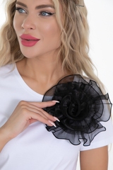 Брошь Цветок (блэк) Diolche