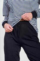 Пижама женская со штанами TARO 3219 TRUDY_Темно-синий + белый