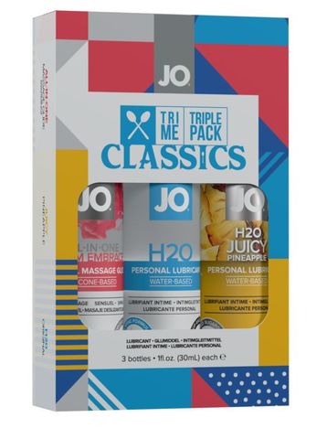 Подарочный набор лубрикантов Tri-Me Triple Pack Classics - System JO JO10058