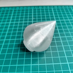 Плафон сферический конус на резьбе/ D4cм, H5см. Пластик