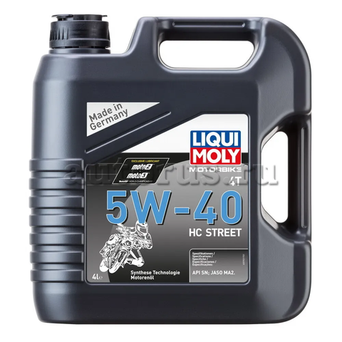 МАСЛО МОТОРНОЕ LIQUI MOLY MOTORBIKE 4T 5W-40 HC STREET (HC-СИНТЕТИЧЕСКОЕ) - 4 Л (20751)
