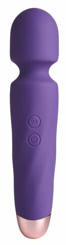 Фиолетовый вибромассажер Smooth Operator Rechargeable Wand - 19,5 см. - So divine J01615