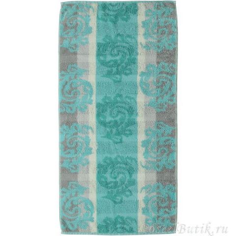 Полотенце 80х150 Cawo Noblesse 1057 Cashmere Jaquard мятное
