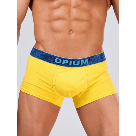 Мужские трусы боксеры желтые Opium Boxer R109