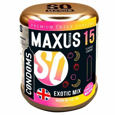 Ароматизированные презервативы Maxus Exotic Mix - 15 шт. - Maxus Maxus Exotic Mix №15