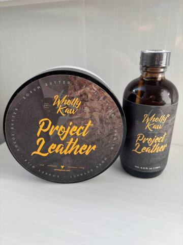 Мыло и лосьон Wholly Kaw Project Leather
