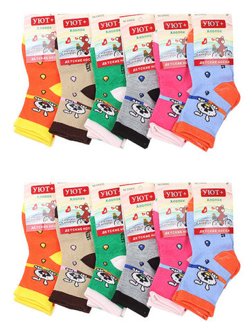 C9083-C носки детские (12шт), цветные