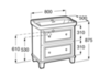 Тумба под раковину 80 см Roca Сarmen 7857135417
