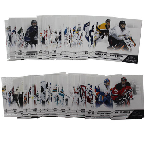 Базовый сет "Base" Хоккей. Карточки вратарей из всех команд Лиги. Полный сет 100 шт. NHL Hockey. PANINI All Goalies 2010-2011