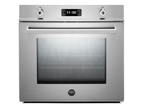 Встраиваемый электрический духовой шкаф с пиролизом Bertazzoni, 76 см, Professional, нержавеющая сталь Нержавеющая сталь