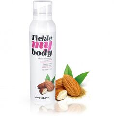 Массажная хрустящая пенка Tickle My Body Sweet Almonds с ароматом миндаля - 150 мл. - 