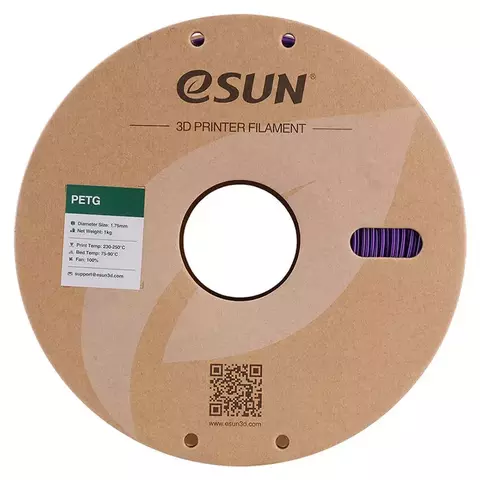 Катушка PETG-пластика ESUN 1.75 мм 1кг., пурпурная
