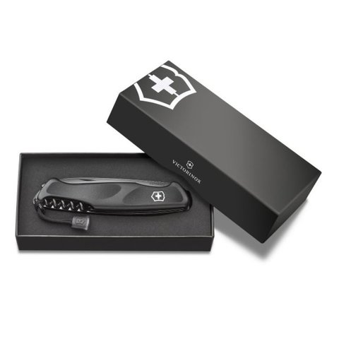 Нож складной Victorinox Ranger Grip 55 Onyx Black (0.9563.C31P)