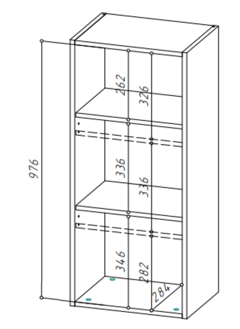 YourHouse Шкаф навесной Ш-450_Н10