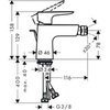 Смеситель для биде однорычажный с донным клапаном Hansgrohe Talis E 71720000