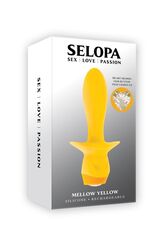Желтая анальная вибропробка Mellow Yellow - 13,5 см. - 
