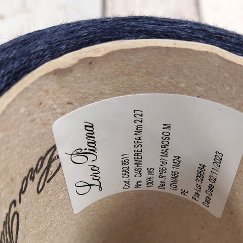Кашемир LORO PIANA CASHMERE 2/27 темно-синий меланж