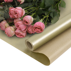 Упаковочная бумага крафт, Античное золото, 0,68*10 м