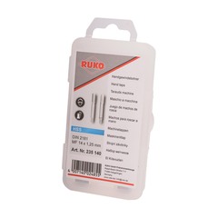 Метчик М14х1,25 (Комплект 2шт) DIN2181 HSS-G 6h 70мм a=9,0 Ruko 235140