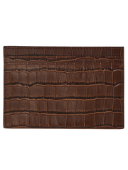 Картхолдер PEEKABOO CROCO шоколадного цвета