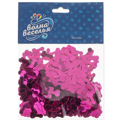 Конфетти фигурное, на Девичник, Фуксия, 1,5*0,8 см, 15 г