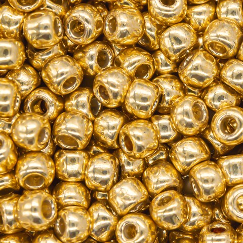 Японский бисер TOHO Round 6/0 (№PF557), непрозрачный глянцевый с металлическим блеском