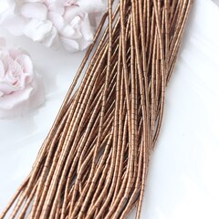 Гематин гематит, цилиндрические бусины, 3*2 мм, шоколад, 1 нить, ГМ091