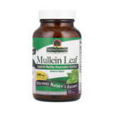 Лист коровяка, Mullein Leaf, Nature's Answer, 90 вегетарианских капсул 1