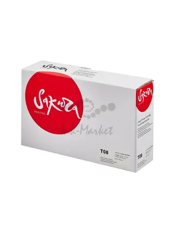 Картридж Sakura T08BK (3010C006) для Canon, черный, 11000 к.