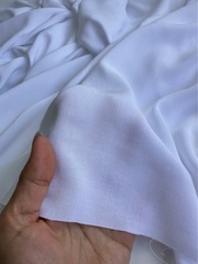 Вискоза штапель однотонный Белый