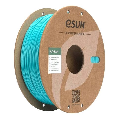 Пластик для 3D-печати eSUN PLA-Basic, 1.75 мм, 1 кг, аквамариновый, PLA-Basic175O-AQ1P1