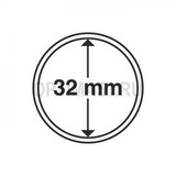 Круглые капсулы диаметром для монеты 32 mm, упаковка 10 шт.