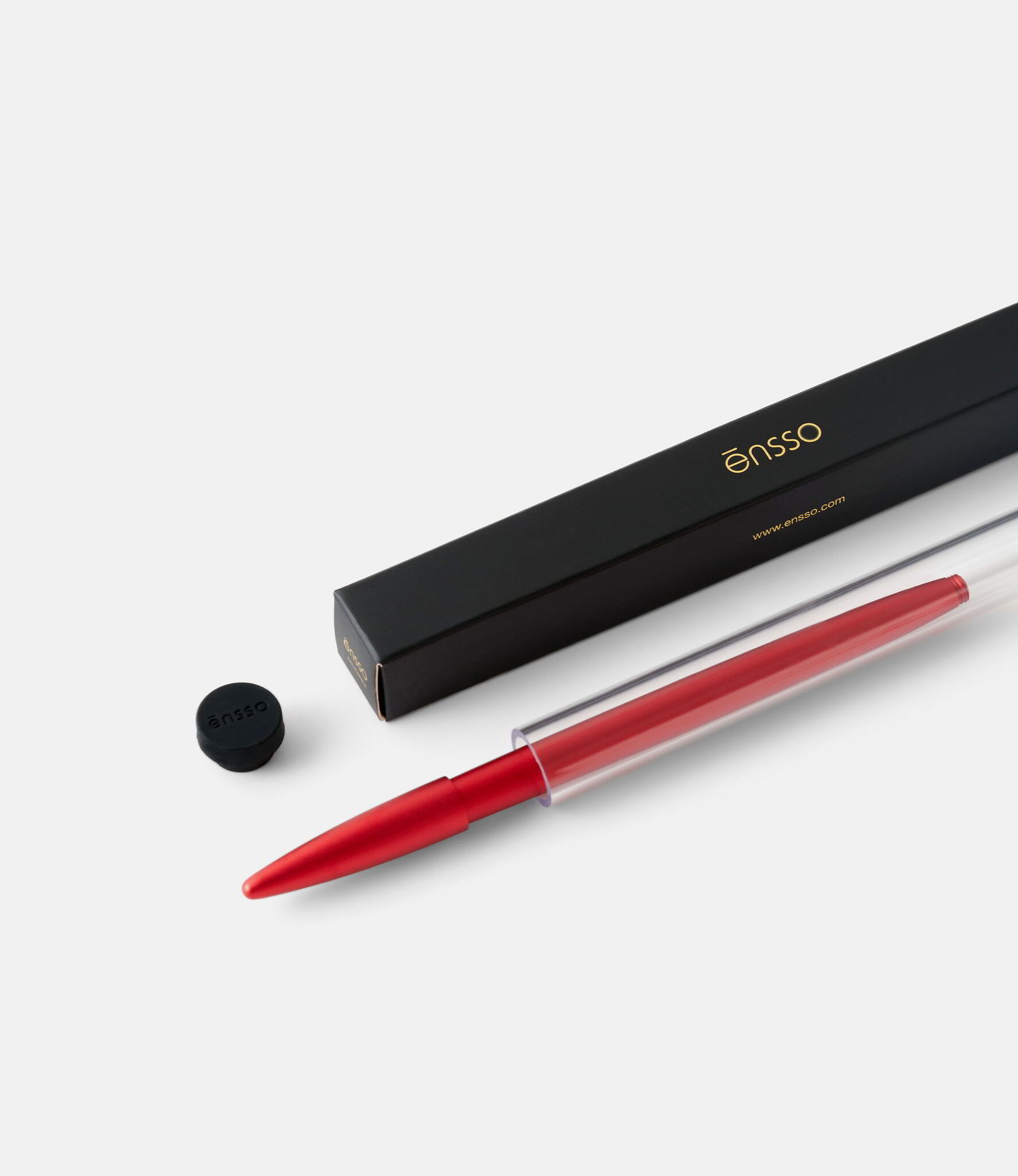 ARIA Ballpoint Pen For BiC - Red Aluminum - ensso