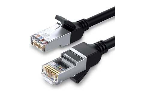 Кабель UGREEN NW101 (50191) Cat 6 U/UTP Pure Copper Ethernet Round Cable, 1м, черный