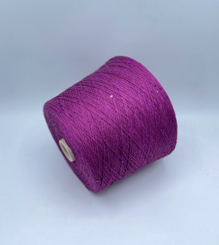 G&G Filati  (пр.Италия),art-Bellino, 370м/100гр, 100%Лен+пайетка(фиолетовая) , цвет-Орхидея, арт-34146