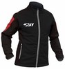 Лыжная разминочная куртка Ray Pro Race WS Black-Red мужская