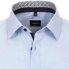 Сорочка мужская Venti Modern Fit 123942200-115 голубая с отделкой