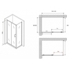 Abber Schwarzer Diamant AG30140B5-S60B5 Душевой уголок, 140x60x190