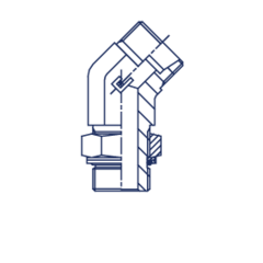 Штуцер FRG45 DS16 BSP1/2" (корпус) CAST