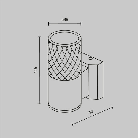 Уличный настенный светильник Maytoni Bowery O583WL-01B
