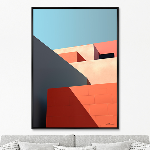ArtNoMore - Репродукция картины на холсте City morning geometry, No 2, 2024г.