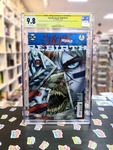 Suicide Squad: Rebirth #1 CGC 9.8 (Signed by Sandu Florea, Jonathan Glapion, Scott Hanna, Philip Tan, Alex Sinclair)