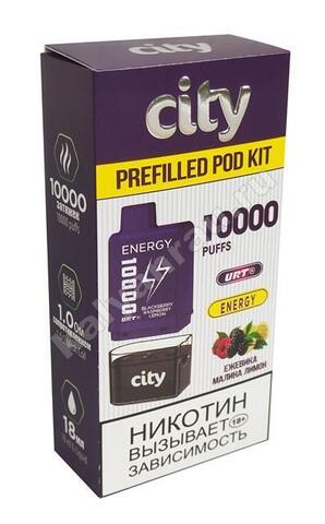 City Energy POD Kit Ежевика Малина Лимон 10000 затяжек