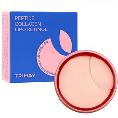 Гидрогелевые патчи с пептидами, коллагеном и ретинолом TRIMAY Wrinkle Smoothing Gel Eye Patch 60 шт