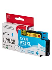 Струйный картридж Sakura CN054AE (№933XL Cyan) для HP Officejet 6100, 6600, 6700, 7110, 7510, 7512, 7610, 7612, пигментный тип чернил, голубой, 14 мл., 920 к.